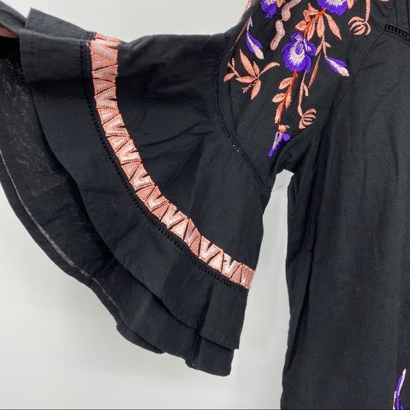 Free People Pavlo embroidered babydoll dress blk - Picture 8 of 13